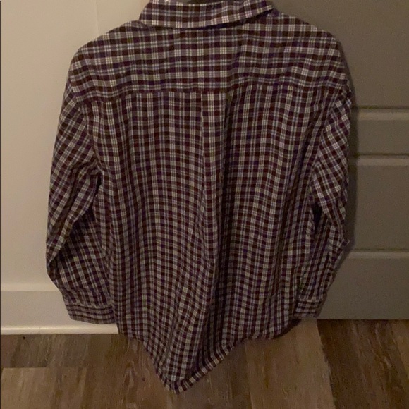 Large Long sleeve button up plaid shirt - Picture 2 of 4